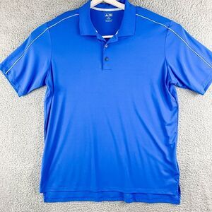 Adidas Golf Polo Adizero Shirt Mens XXL Blue Golfer Business Casual Outdoor Prep